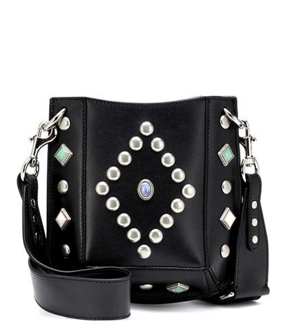 Isabel Marant Oskan Small Leather Shoulder Bag