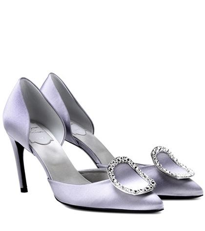 Roger Vivier Dorsay Sexy Choc Satin Pumps