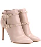 Valentino Valentino Garavani Rockstud Leather Ankle Boots