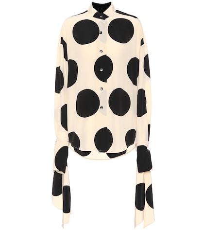 Petar Petrov Byrd Printed Silk Blouse