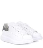 Valentino Metallic Trim Leather Sneakers