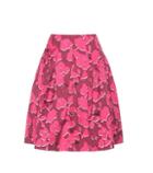 Oscar De La Renta Printed Silk-blend Skirt