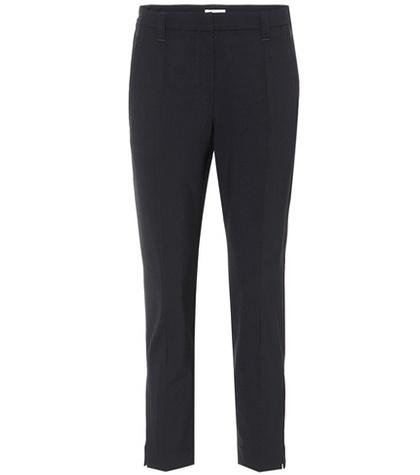 Brunello Cucinelli Cropped Stretch-wool Pants