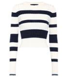 A.p.c. Wool, Silk And Cashmere Cropped Sweater