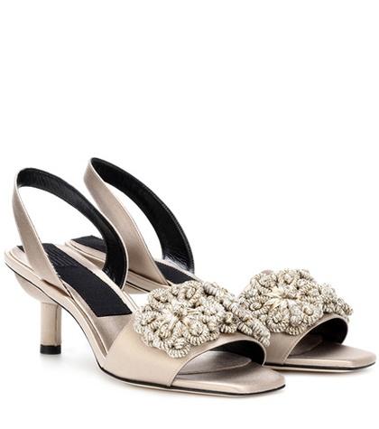Sanayi 313 Randa Embellished Slingback Sandals