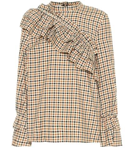 Baum Und Pferdgarten Moya Frilled Check Cotton Top