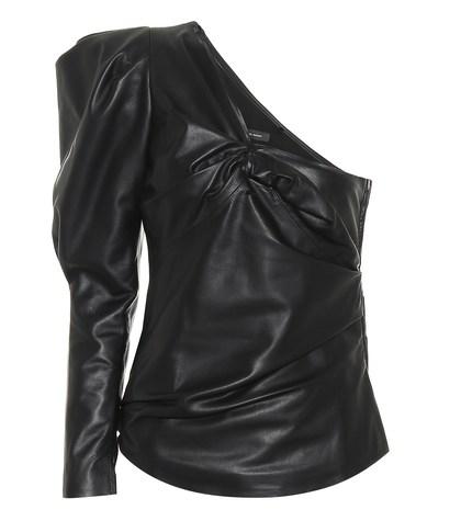 Jonathan Simkhai Noop One-shoulder Leather Top