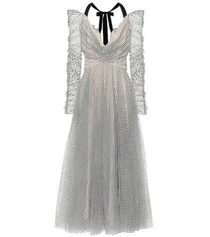 Valentino Garavani Tempest Polka-dot Tulle Dress