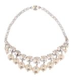 Miu Miu Crystal And Faux-pearl Necklace