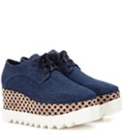 Stella Mccartney Elyse Denim Platform Derby Shoes