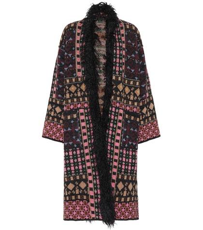 Etro Faux Fur-trimmed Coat