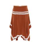 Chlo Silk Crêpe De Chine Skirt