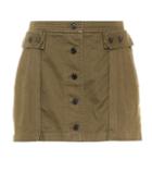 Saint Laurent Cotton-blend Miniskirt