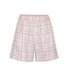 Aquazzura Knitted Wool And Cotton-blend Shorts