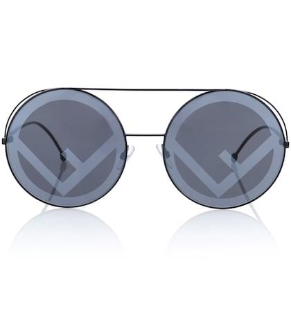 Giambattista Valli Run Away Oversized Round Sunglasses