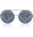 Giambattista Valli Run Away Oversized Round Sunglasses