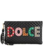 Jimmy Choo Embellished Leather Pouch