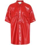 7 For All Mankind Seymour Faux Leather Top