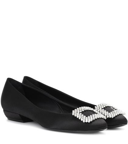 Mcq Alexander Mcqueen Vertigo Satin Ballerinas