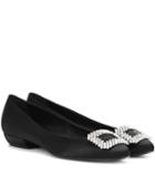Mcq Alexander Mcqueen Vertigo Satin Ballerinas