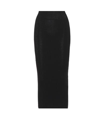Rick Owens Ribbed Midi Skirt