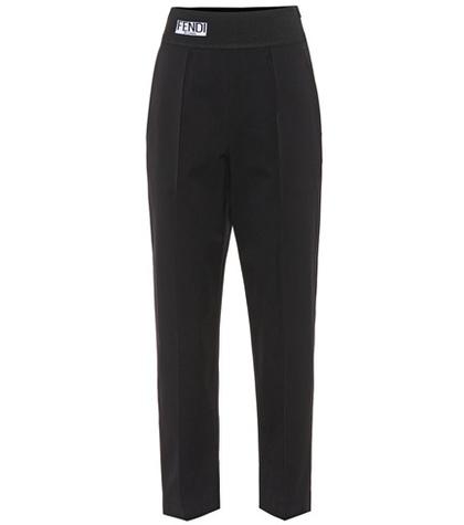 Fendi Cropped Cotton Trousers