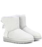 Acne Studios Mini Bailey Bow Ii Suede Ankle Boots