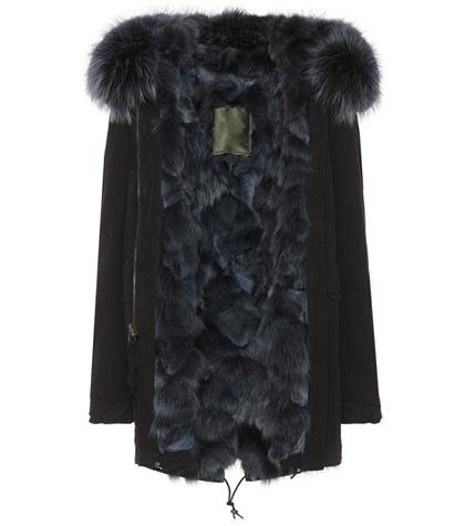 Mr & Mrs Italy Fur-trimmed Coat