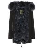 Mr & Mrs Italy Fur-trimmed Coat