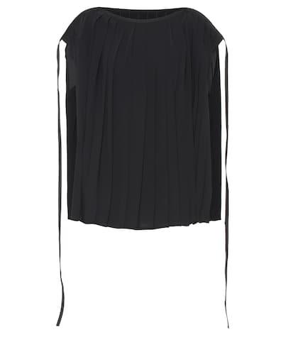 Mm6 Maison Margiela Pleated Cape Top
