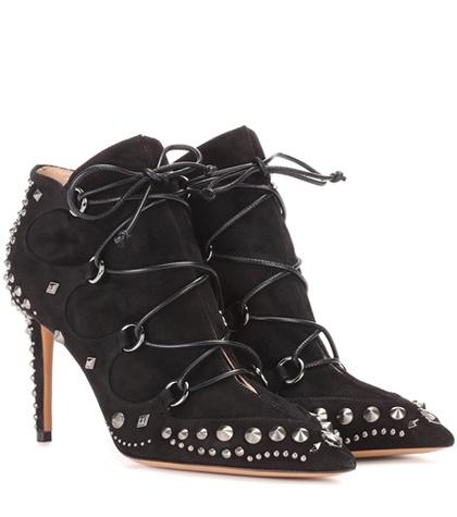 Lpa Valentino Garavani Studded Suede Ankle Boot