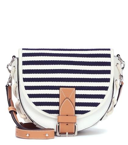 Jw Anderson Bike Leather And Canvas Crossbody Bag