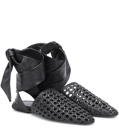 Jimmy Choo Woven Leather Sandals