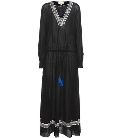 Acne Studios Kafa Embroidered Cotton Maxi Dress