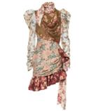 Valentino Garavani Tempest Tucked Contour Minidress