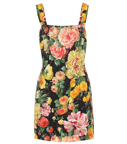 Dolce & Gabbana Floral-printed Minidress