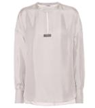 Nike Embellished Silk Twill Top