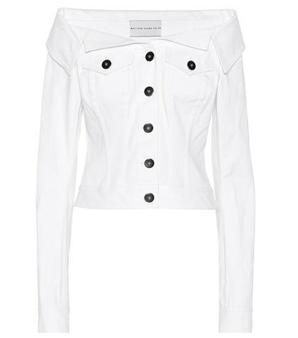 Matthew Adams Dolan Denim Off-the-shoulder Top