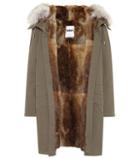 Dorothee Schumacher Fur-trimmed Cotton Coat