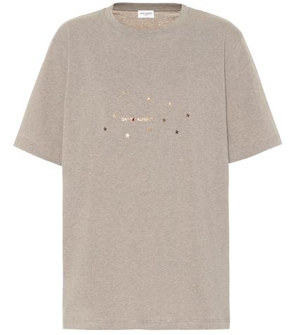 Saint Laurent Logo Cotton T-shirt