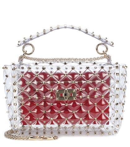 Valentino Valentino Garavani Rockstud Spike Transparent Shoulder Bag