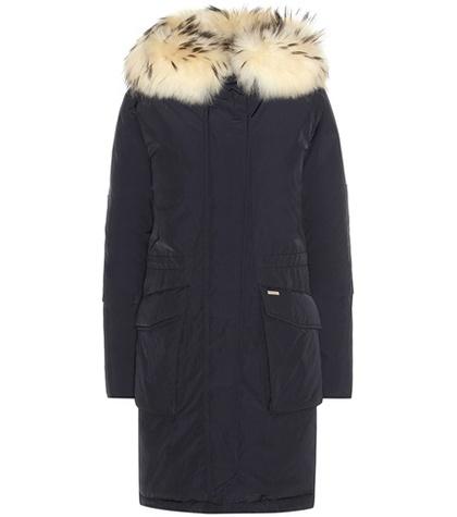 Paige Military Fur-trimmed Parka