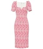 Balmain Kids Estelle Floral Brocade Dress