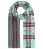 Saint Laurent Cassiar Checked Wool Scarf