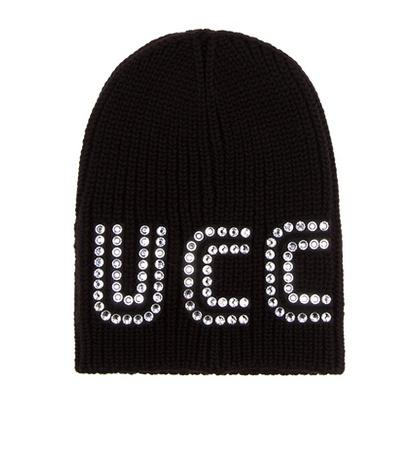 Gucci Crystal-embellished Wool Beanie