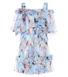 Dolce & Gabbana Floral Silk Off-the-shoulder Dress