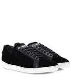 Linda Farrow Sl/06 Court Classic Velvet Sneakers