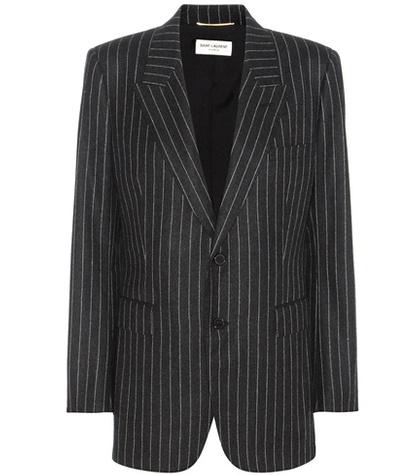 Saint Laurent Striped Wool Blazer
