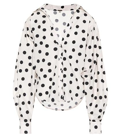 Johanna Ortiz Exclusive To Mytheresa.com – Samoa Polka-dot Cotton Top