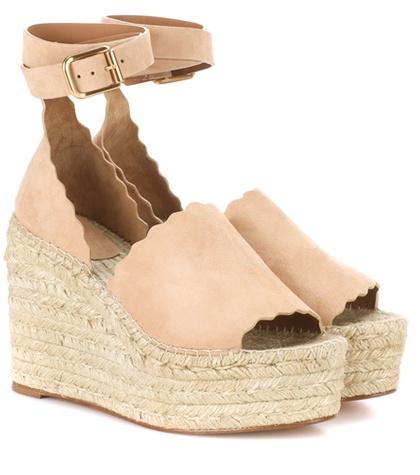 See By Chlo Lauren Suede Wedge Espadrilles